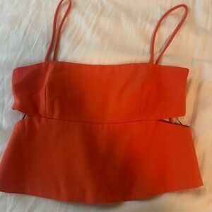 Zara Orange Strappy top